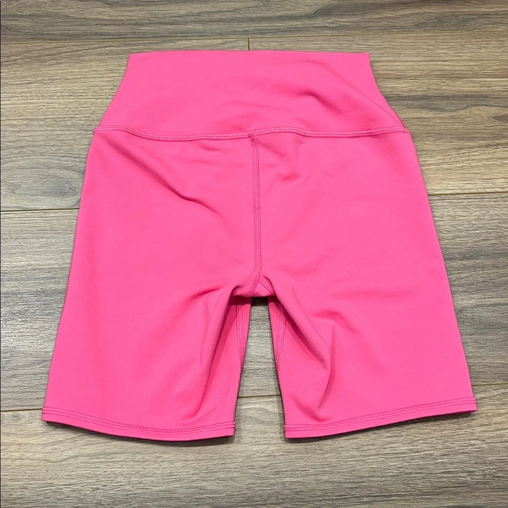 Alo Yoga High Waist Biker Short in Pink Size XS